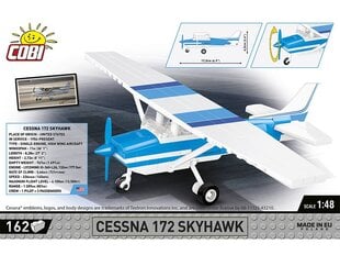Конструктор Cessna 172 Skyhawk-White-Blue, 1/48, 26622 цена и информация | Конструкторы и кубики | hansapost.ee
