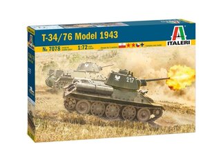 Mudelikomplekt Italeri T-34/76 Model 1943 hind ja info | Italeri Laste mänguasjad alates 3.a | hansapost.ee