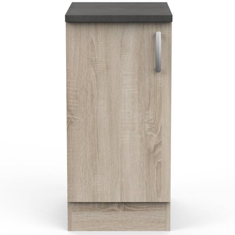 Köögikapp Aatrium Paprika, 40x60x85 cm, pruun/hall hind ja info | Köögikapid | hansapost.ee