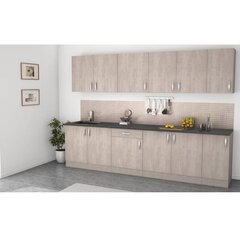 Köögikapp Aatrium Paprika, 60x60x85 cm, pruun/hall hind ja info | Köögikapid | hansapost.ee