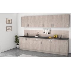 Köögikapp Aatrium Paprika, 60x30x70 cm, pruun/hall hind ja info | Köögikapid | hansapost.ee