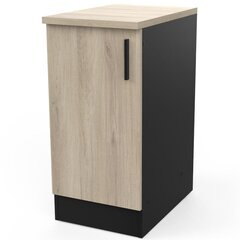 Köögikapp Aatrium Origan, 40x60x85 cm, pruun/must цена и информация | Кухонные шкафчики | hansapost.ee