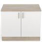 Köögikapp Aatrium Origan, 100x60x85 cm, valge/pruun hind ja info | Köögikapid | hansapost.ee