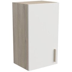 Köögikapp Aatrium Origan, 40x30x70 cm, valge/pruun цена и информация | Кухонные шкафчики | hansapost.ee