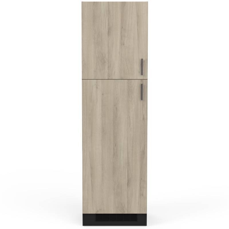 Köögikapp Aatrium Origan, 60x60x206 cm, pruun/must цена и информация | Köögikapid | hansapost.ee