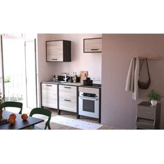 Köögikapp Aatrium Chili, 44x60x100 cm, pruun/must цена и информация | Кухонные шкафчики | hansapost.ee