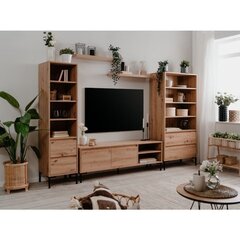 Комод Aatrium Korsika, 77x40x165 см, коричневый цена и информация | Комоды | hansapost.ee