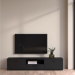 TV laud Aatrium Media, 177,2x39x38 cm, must hind ja info | Televiisori alused | hansapost.ee