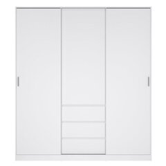 Шкаф Aatrium Naia, 177x60x200 см, белый цена и информация | Шкафы | hansapost.ee