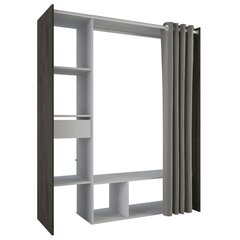 Шкаф Aatrium Montana, 150x50x183 см, белый/коричневый цена и информация | Шкафы | hansapost.ee