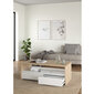 Kohvilaud Aatrium Next, 120x60 cm, valge/pruun hind ja info | Diivanilauad | hansapost.ee