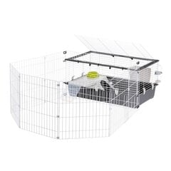 Клетка для кроликов Ferplast Parkhome, разных размеров, серая/белая цена и информация | Клетки и аксессуары для грызунов | hansapost.ee