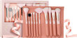 Meigipintslite komplekt Revolution PRO - Brush Set x Influencer Overnight Full Beat Brush Set &amp; Roll, 10 tk. hind ja info | Meigipintslid ja meigikäsnad | hansapost.ee