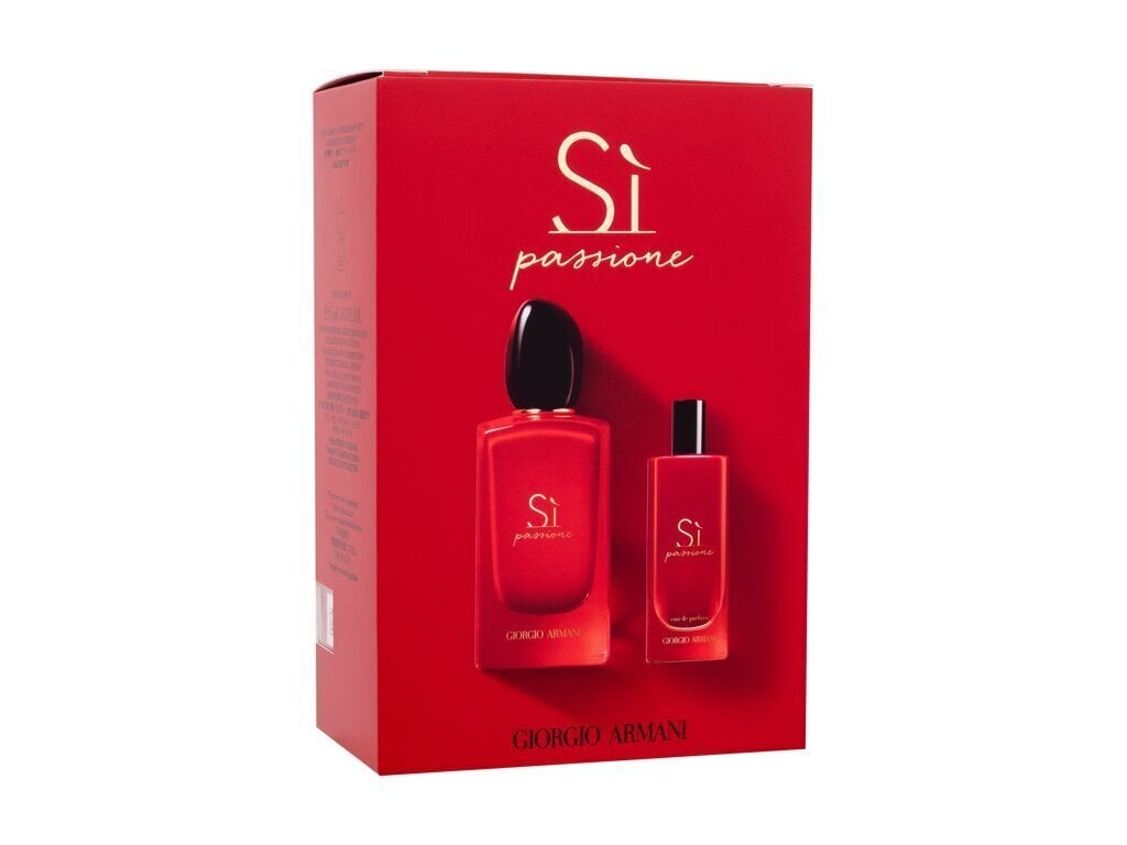Komplekt Giorgio Armani GLadies Si Passione naistele: parfüümvesi EDP, 100 ml + parfüümvesi EDP, 15 ml hind ja info | Parfüümid naistele | hansapost.ee