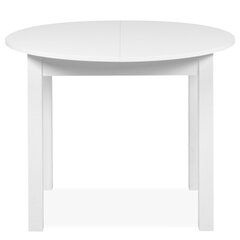 Стол с выдвижным механизмом Aatrium Coburg 100-140 см, белый цвет цена и информация | Кухонные и обеденные столы | hansapost.ee
