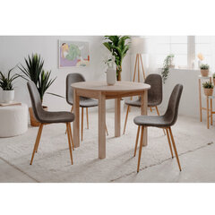 Раздвижной стол Aatrium Coburg 100-140 см, коричневый цвет цена и информация | Кухонные и обеденные столы | hansapost.ee