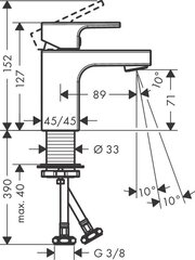 Hansgrohe vernis shape ühe hoovaga valamusegisti 70 23923003 hind ja info | Vannitoa segistid | hansapost.ee