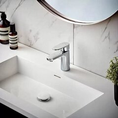 Hansgrohe Vernis Blend Ühe hoovaga valamusegisti 100, ilma jäätmekomplektita, kroom, 71580000 hind ja info | Vannitoa segistid | hansapost.ee