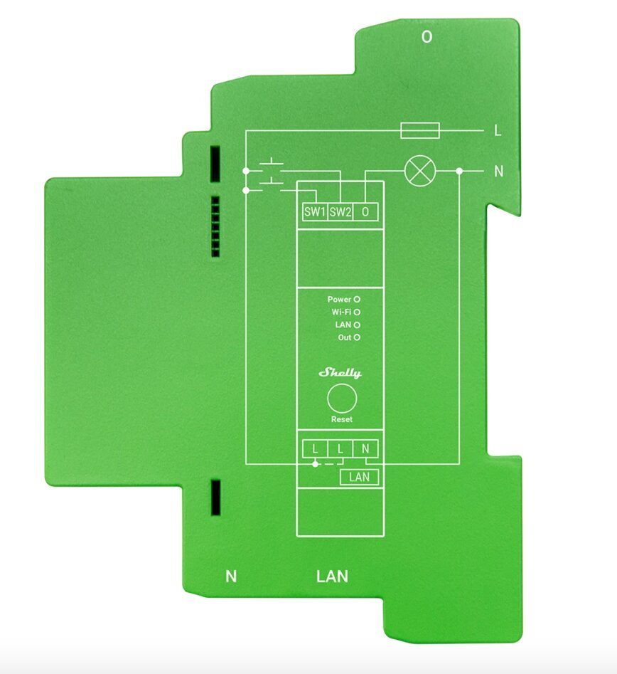 Smart Wi-Fi dimmer Shelly Pro Dimmer 1PM hind ja info | Pistikupesad ja lülitid | hansapost.ee