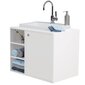Vannitoakapp koos valamuga Tenzo Color Bath, 80x50x62 cm, valge цена и информация | Vannitoakapid | hansapost.ee