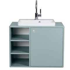 Шкафчик для ванной комнаты с раковиной Tenzo Color Bath, 80х50х62 см, зеленый цвет цена и информация | Шкафчики для ванной | hansapost.ee