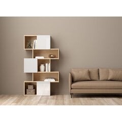 Полка Aatrium Maze, 95x31x166 см, коричневый/белый цвет цена и информация | Полки | hansapost.ee