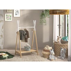 Вешалка для одежды Aatrium Kiddy, 50x74x131 см, белая цена и информация | Вешалки для одежды | hansapost.ee