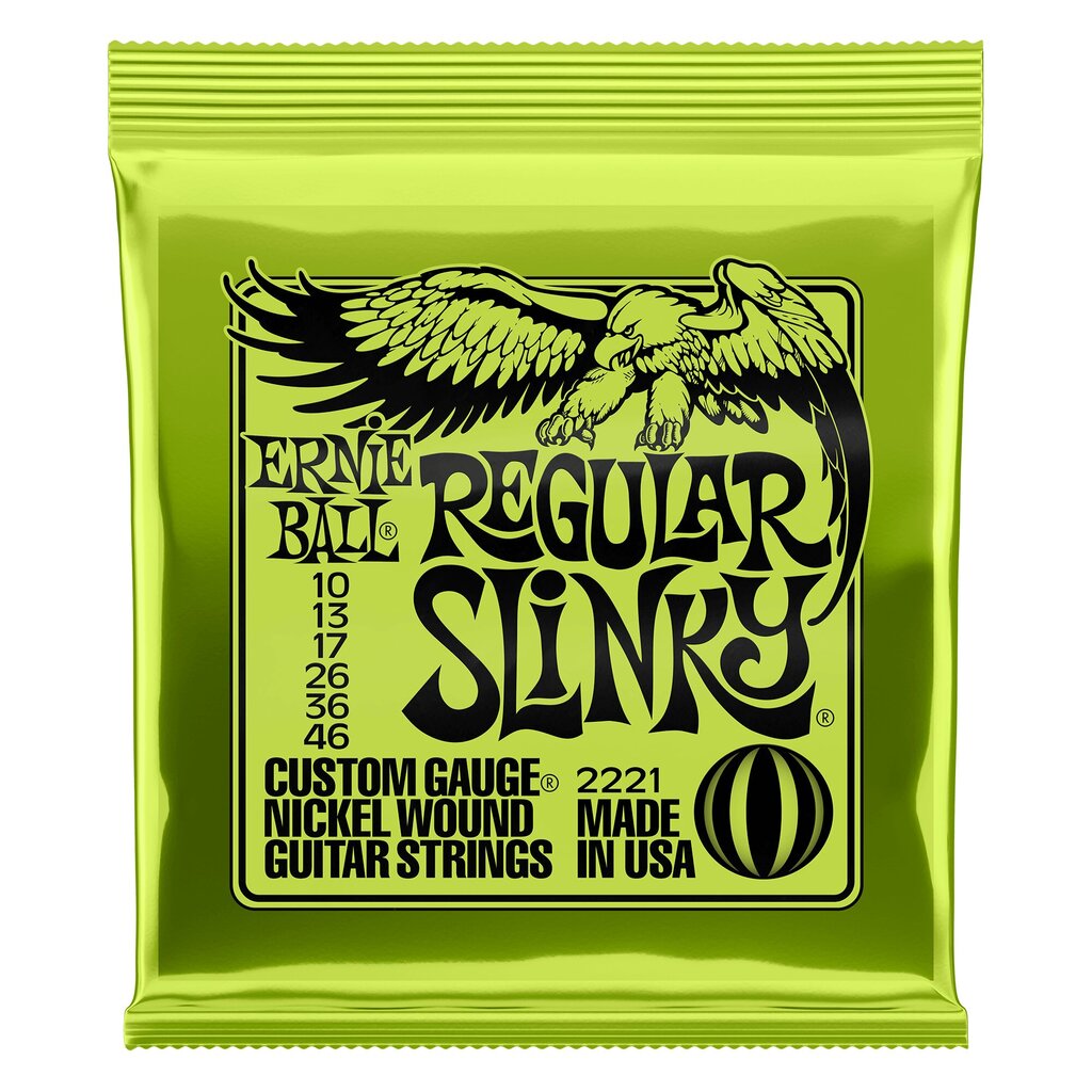 Elektrikitarri keeled Ernie Ball Regular Slinky 10-46 hind ja info | Muusikainstrumentide tarvikud | hansapost.ee