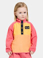 Детский шерстяной свитер Didriksons MONTE HALF BUTTON 3, кораллово-розовый цвет