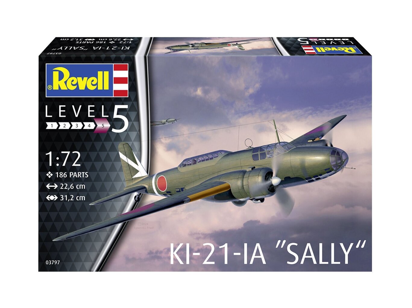 Revell - Mitsubishi Ki-21-Ia 'Sally‘, 1/72, 03797 price and information | Klotsid ja konstruktorid | hansapost.ee