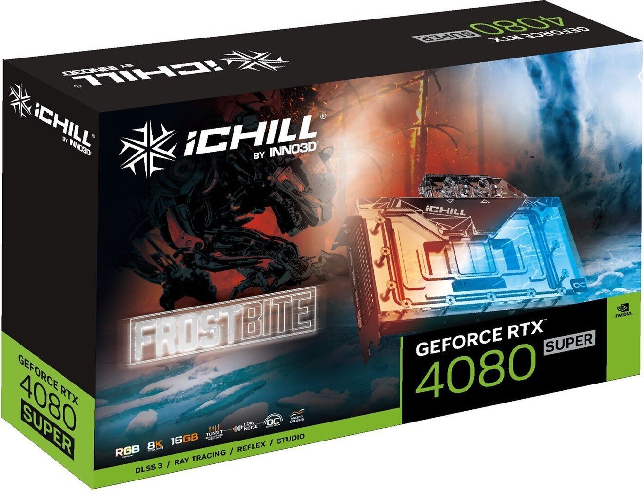 Inno3D GeForce RTX 4080 Super iChill Black (C408SB-166XX-18700006) цена и информация | Videokaardid | hansapost.ee
