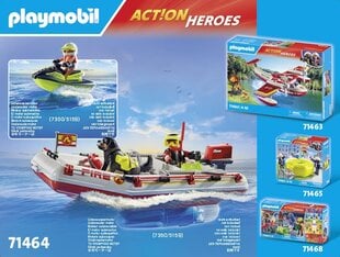 71464 PLAYMOBIL® Action Heroes, лодка пожарных с гидроциклом цена и информация | Конструкторы и кубики | hansapost.ee