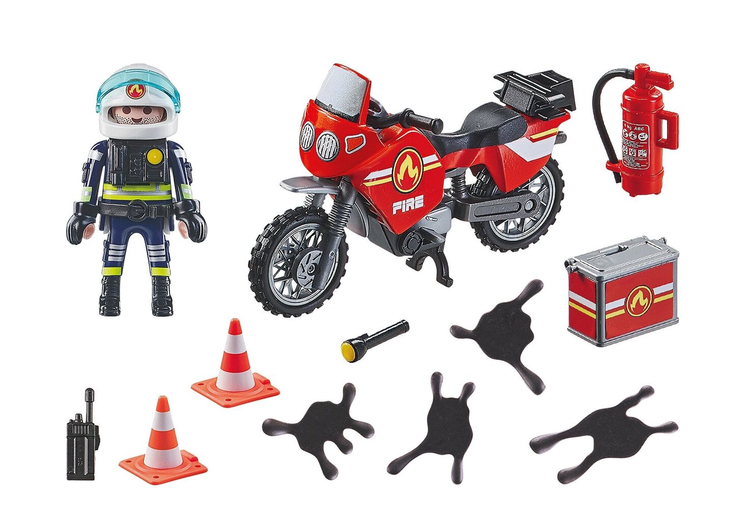 71466 playmobil® Action Heroes, Tuletõrjuja mootorratas цена и информация | Klotsid ja konstruktorid | hansapost.ee