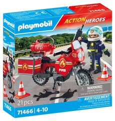 71466 playmobil® Action Heroes, Tuletõrjuja mootorratas цена и информация | Конструкторы и кубики | hansapost.ee