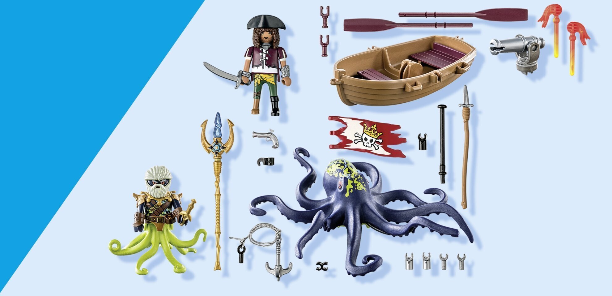 71419 Playmobil® Pirates, Võitlus hiiglasliku kaheksajalaga цена и информация | Klotsid ja konstruktorid | hansapost.ee