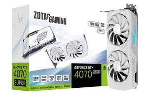 Zotac Gaming GeForce RTX 4070 Super Twin Edge OC White Edition (ZT-D40720Q-10M) цена и информация | Видеокарты | hansapost.ee