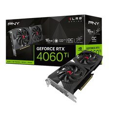 PNY GeForce RTX 4060 Ti XLR8 Gaming Verto Overclocked Dual Fan (VCG4060T16DFXPB1-O) цена и информация | Для видеокарт | hansapost.ee