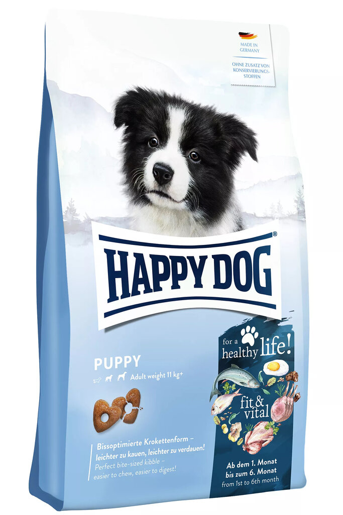 Happy Dog Fit&Vital Puppy 1-6 kuud kutsikatele, 10kg цена и информация | Koerte kuivtoit ja krõbinad | hansapost.ee