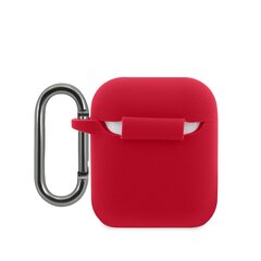 Lacoste Liquid Silicone Glossy Printing Logo Case for Airpods 1/2 Red hind ja info | Kõrvaklappide tarvikud | hansapost.ee