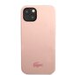 Lacoste Liquid Silicone Glossy Printing Logo Case for iPhone 13 Pink hind ja info | Telefonide kaitsekaaned ja -ümbrised | hansapost.ee