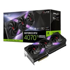PNY GeForce RTX 4070 Ti Super XLR8 Gaming Verto Epic-X RGB Overclocked Triple Fan (VCG4070TS16TFXXPB1-O) hind ja info | Videokaardid | hansapost.ee