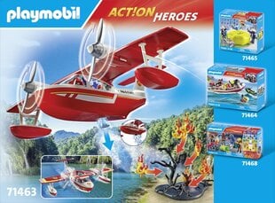 71463 PLAYMOBIL® Action Heroes, Пожарный самолет с функцией пожаротушения цена и информация | Конструкторы и кубики | hansapost.ee