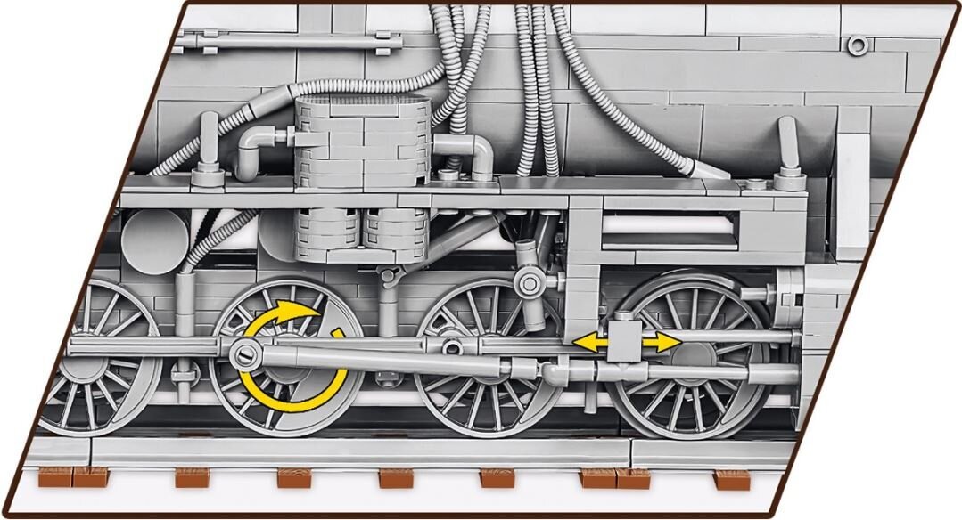 Konstruktor auruvedur Cobi Kriegslokomotive Baureihe 6281 2476-osaline hind ja info | Klotsid ja konstruktorid | hansapost.ee