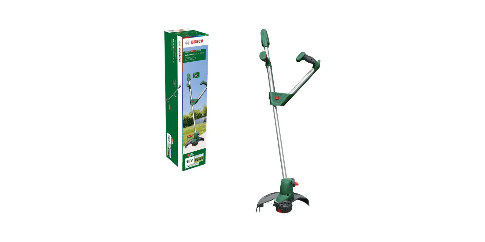 Murutrimmer Bosch UniversalGrassCut 18V-26; 18 V (ilma aku ja laadijata) hind ja info | Trimmerid | hansapost.ee