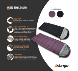 Magamiskott Vango Kanto, lilla цена и информация | Cпальный мешок | hansapost.ee