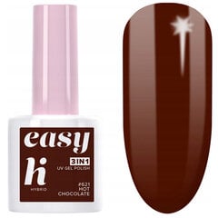 Hübriid küünelakk Hi Hybrid Easy 3in1, 621 Hot Chocolate, 5 ml hind ja info | Küünelakid ja küünelakieemaldajad | hansapost.ee