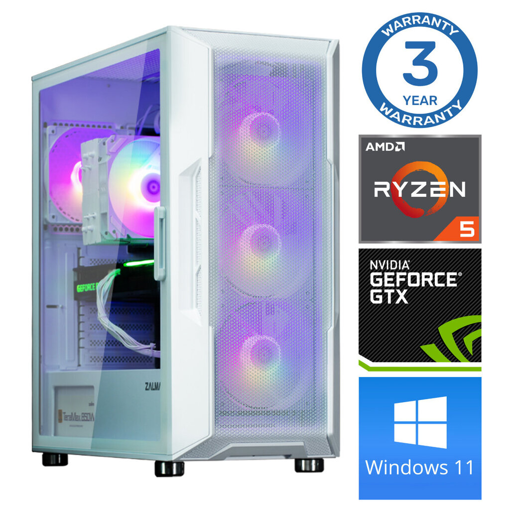 Intop Ryzen 5 5600X 16GB 250SSD M.2 NVME GTX1650 4GB WIN11 hind ja info | Lauaarvutid | hansapost.ee