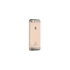 Devia Glimmer 2 Silicone Back Case For Apple iPhone 7 / 8 Transparent - Gold hind ja info | Telefonide kaitsekaaned ja -ümbrised | hansapost.ee