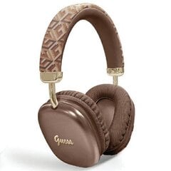 Guess słuchawki nauszne Bluetooth GUBHK1GCTCSW brązowy|brown Gcube Metallic Script Logo цена и информация | Наушники | hansapost.ee