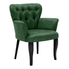 Tugitool Kalune Design Paris Black Wooden, roheline/must цена и информация | Кресла для отдыха | hansapost.ee